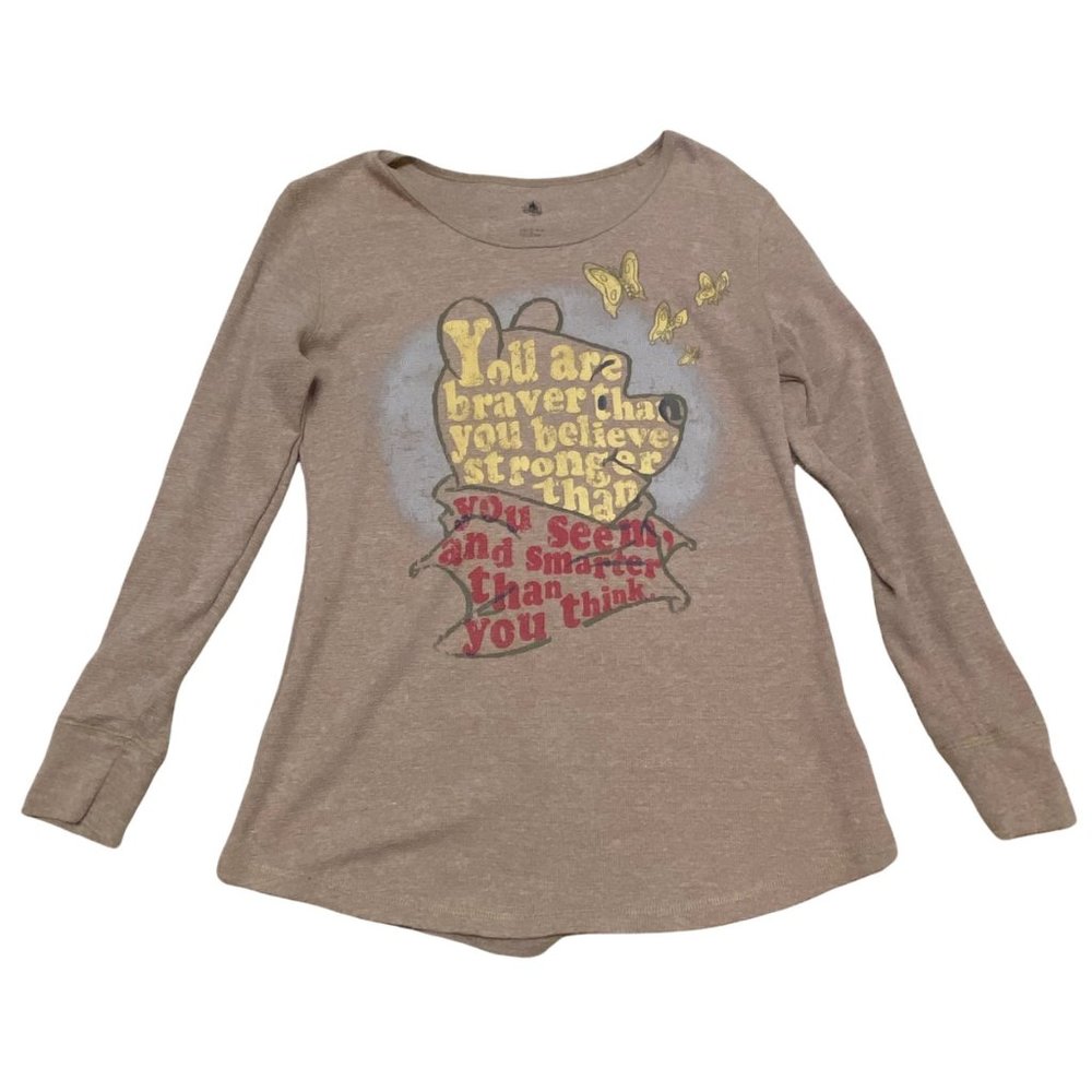 Disney Parks Winnie the Pooh Women's Long Sleeve Shirt M/L